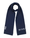 Givenchy Man Scarf Navy Size - Wool, Cashmere In Blue