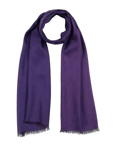 Givenchy Man Scarf Purple Size - Modal, Cashmere
