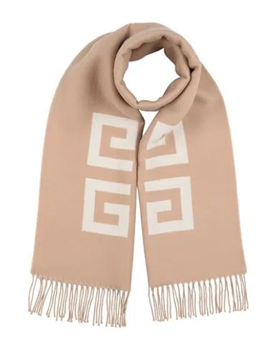 Givenchy Man Scarf Sand Size - Virgin Wool In Brown