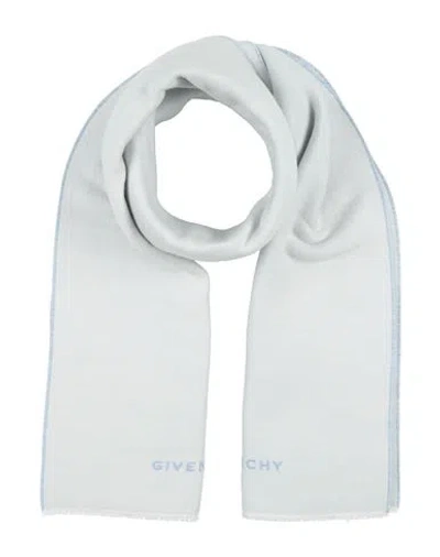 Givenchy Man Scarf Sky Blue Size - Wool, Virgin Wool, Silk