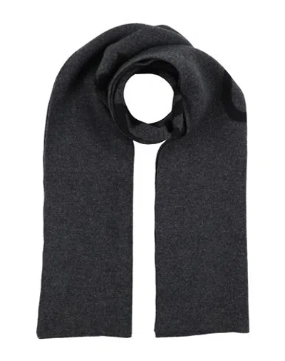 Givenchy Man Scarf Charcoal Size - Wool, Cashmere In Grey