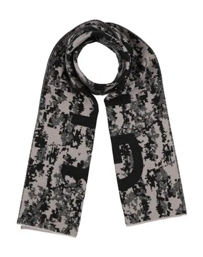 Givenchy Man Scarf Taupe Size - Wool, Virgin Wool, Silk In Grey