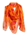 Givenchy Man Scarf Tomato Red Size - Modal, Cashmere In Tomato Red