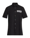Givenchy Man Shirt Black Size 16 Cotton, Polyamide, Elastane In Black
