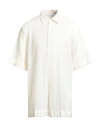Givenchy Man Shirt Cream Size 16 ½ Cotton, Polyamide In Neutral