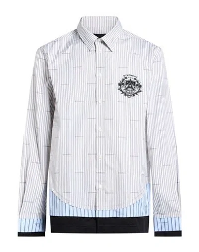 Givenchy Man Shirt Grey Size 17 Cotton In Multi