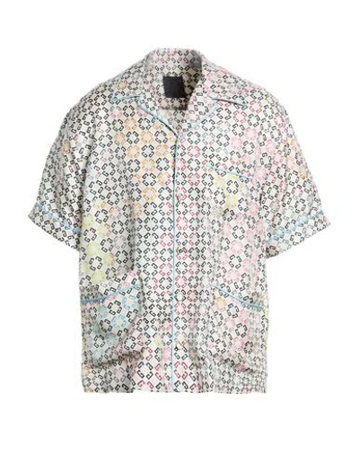 Givenchy Man Shirt Light Grey Size 34 Silk In Multi