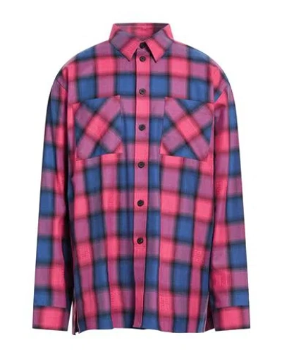 Givenchy Man Shirt Magenta Size 16 ½ Cotton In Multi