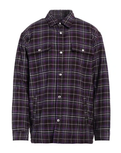 Givenchy Man Shirt Purple Size 15 ¾ Cotton, Wool In Black