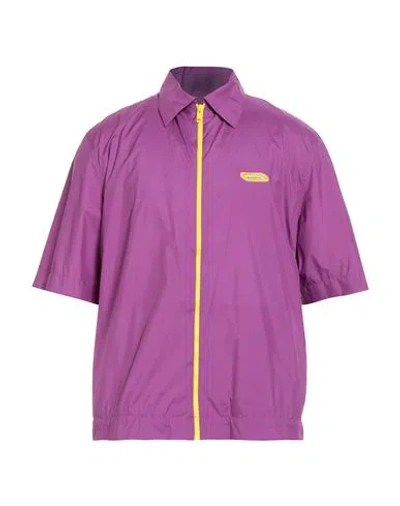 Givenchy Man Shirt Purple Size 17 Polyester