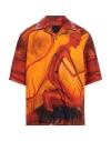 Givenchy Man Shirt Tomato Red Size 16 Cotton In Tomato Red