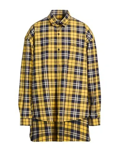 Givenchy Man Shirt Yellow Size 16 Cotton In Multi
