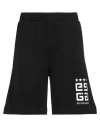 Givenchy Black Embroidered Shorts In Black