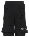 Givenchy Man Shorts & Bermuda Shorts Black Size Xxl Cotton In Black