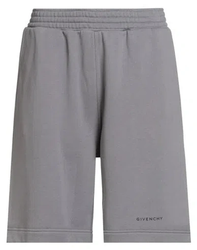 Givenchy Man Shorts & Bermuda Shorts Grey Size Xl Cotton In Gray