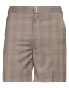Givenchy Man Shorts & Bermuda Shorts Khaki Size 40 Wool, Polyester, Elastane In Beige