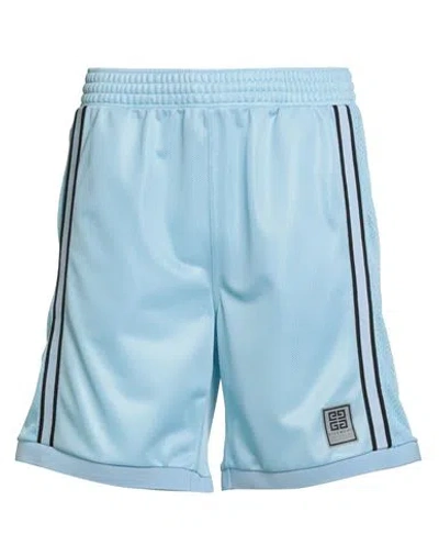 Givenchy Man Shorts & Bermuda Shorts Light Blue Size L Polyester