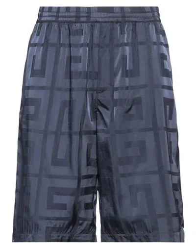 Givenchy Man Shorts & Bermuda Shorts Midnight Blue Size 36 Polyamide