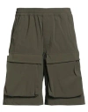 Givenchy Man Shorts & Bermuda Shorts Military Green Size 34 Polyamide, Elastane In Gray