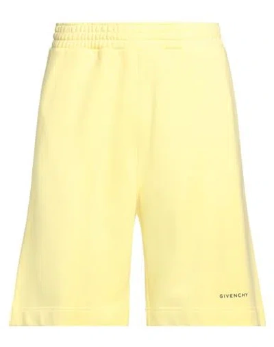 Givenchy Man Shorts & Bermuda Shorts Pastel Yellow Size L Cotton