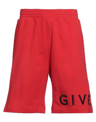 Givenchy Man Shorts & Bermuda Shorts Red Size Xl Cotton