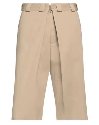 Givenchy Extra Wide Chino Bermuda Shorts In Canvas In Beige