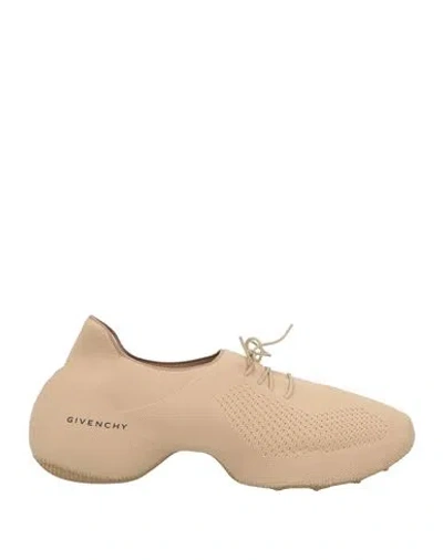 Givenchy Man Sneakers Beige Size 15 Textile Fibers