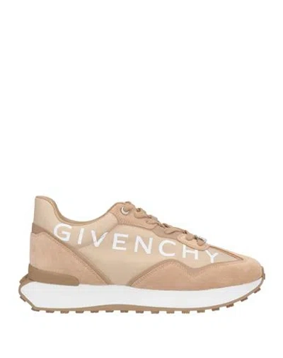 Givenchy Man Sneakers Beige Size 9 Leather, Textile Fibers