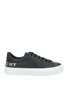 Givenchy Leather Sneakers In Black