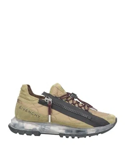 Givenchy Man Sneakers Military Green Size 9 Leather, Textile Fibers