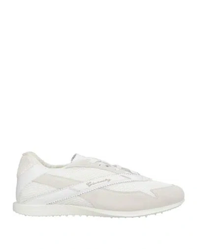 Givenchy Man Sneakers White Size 6.5 Leather, Textile Fibers