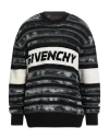 Givenchy Man Sweater Charcoal Size Xl Viscose, Wool, Cotton, Polyamide In Gray