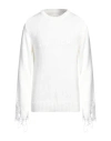 Givenchy Man Sweater Ivory Size M Cotton, Wool, Polyamide