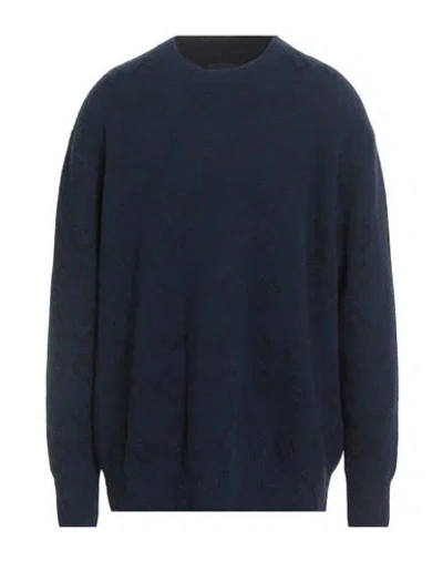 Givenchy Man Sweater Midnight Blue Size L Wool, Polyamide In Brown