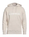 Givenchy Man Sweatshirt Beige Size Xs Cotton In Burgundy