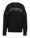 Givenchy Man Sweatshirt Black Size M Cotton, Lambskin In Black