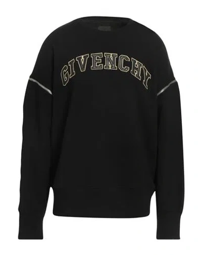 Givenchy Man Sweatshirt Black Size M Cotton, Lambskin