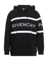 Givenchy Man Sweatshirt Black Size Xxl Cotton, Polyester, Ceramic In Black