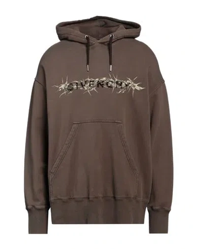Givenchy Man Sweatshirt Khaki Size L Cotton In Beige