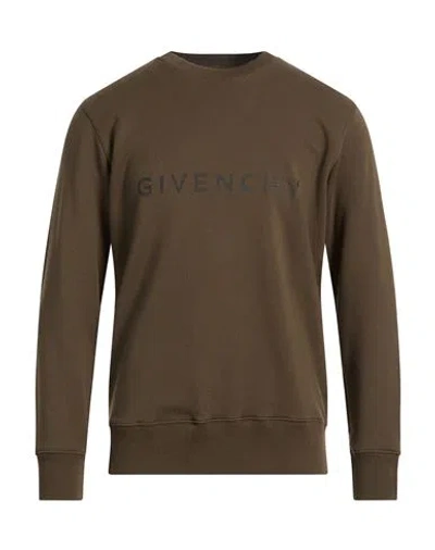 Givenchy Man Sweatshirt Khaki Size Xxl Cotton In Brown