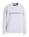 Givenchy Man Sweatshirt Light Grey Size Xxl Cotton In Gray