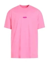 Givenchy Man T-shirt Fuchsia Size M Cotton In Pink