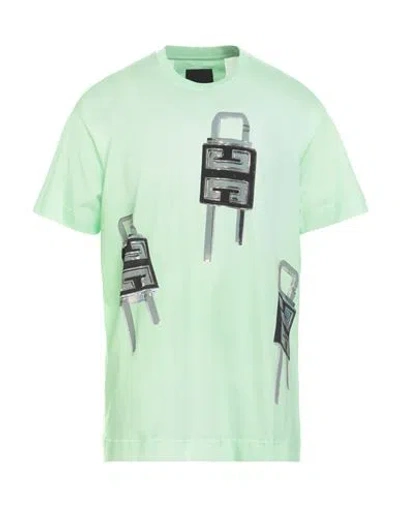 Givenchy Man T-shirt Light Green Size S Cotton In Green