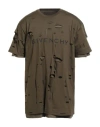 Givenchy Man T-shirt Military Green Size Xxl Cotton In Multi