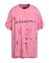 Givenchy Man T-shirt Pink Size 3xl Cotton In Pink