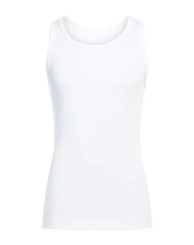 Givenchy Man Tank Top White Size Xl Cotton, Elastane