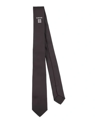 Givenchy Man Ties & Bow Ties Black Size - Silk In Brown