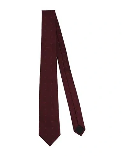 Givenchy Man Ties & Bow Ties Burgundy Size - Silk In Red