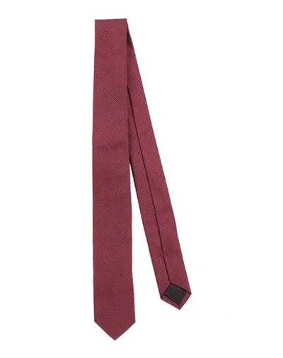 Givenchy Man Ties & Bow Ties Burgundy Size - Silk In Red