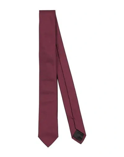Givenchy Man Ties & Bow Ties Burgundy Size - Silk In Pattern